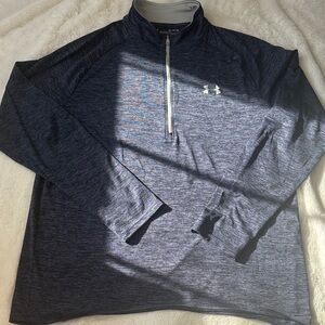 Under Armour Navy Heather Quarter-Zip Top